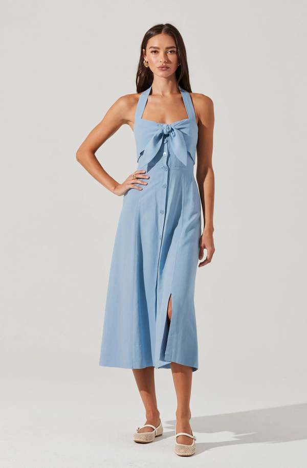 ASTR The Label Katherine Dress - Blue on Garmentory