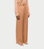 MARINE SERRE Moon Satin Drawstring Trousers - Camel - Thumbnail 3