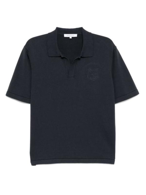Maison Kitsun Polo Shirt - Slate Grey