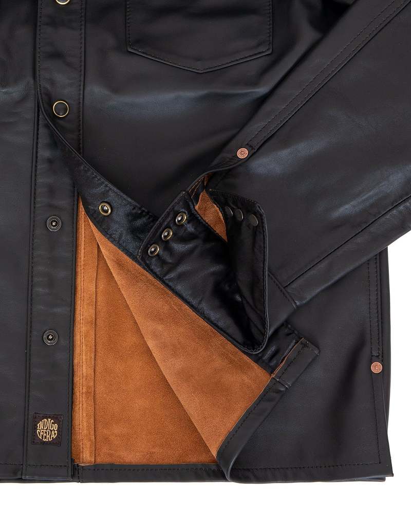 Indigofera Austin Leather Shirt - Black Indigofera Austin Leather Shirt - Black