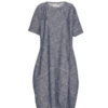 Henrik Vibskov Frown Denim Dress - Blue White Blur - Thumbnail 1