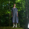 Henrik Vibskov Frown Denim Dress - Blue White Blur - Thumbnail 6