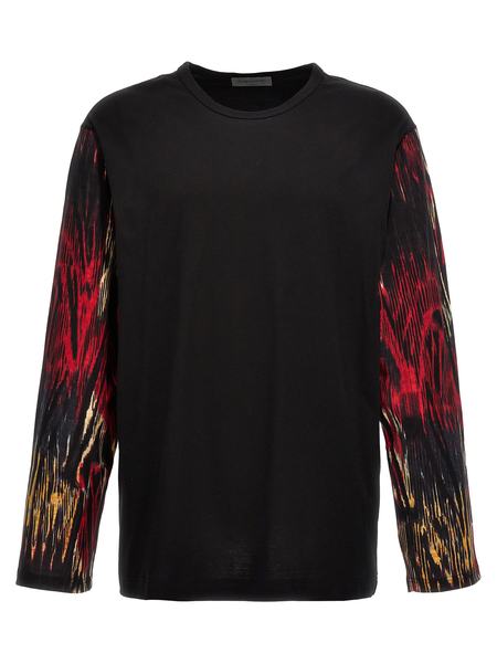 YOHJI YAMAMOTO BLACK LONG SLEEVE T-SHIRT – AREA+001