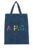 A.P.C. Denim Mini Lou Shopping Bag - Washed Indigo - Thumbnail 1