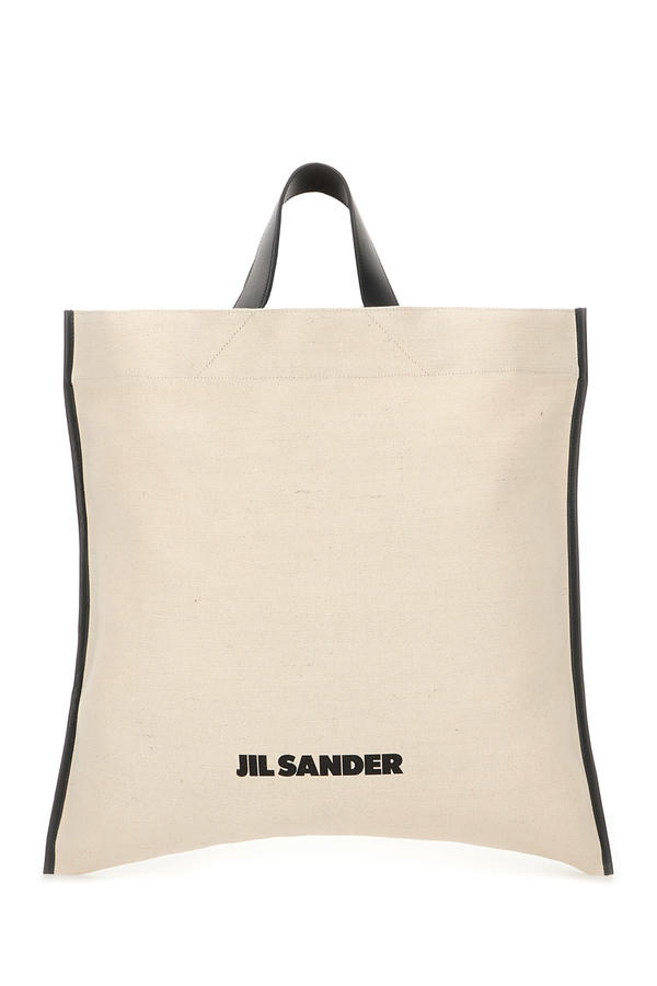 トートバッグ JIL SANDER SAND CANVAS SHOPPING BAG Jil Sander Canvas Shopping Bag - Sand | Garmentory