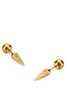Jil Sander Gold Metal Earrings - Gold - Thumbnail 2
