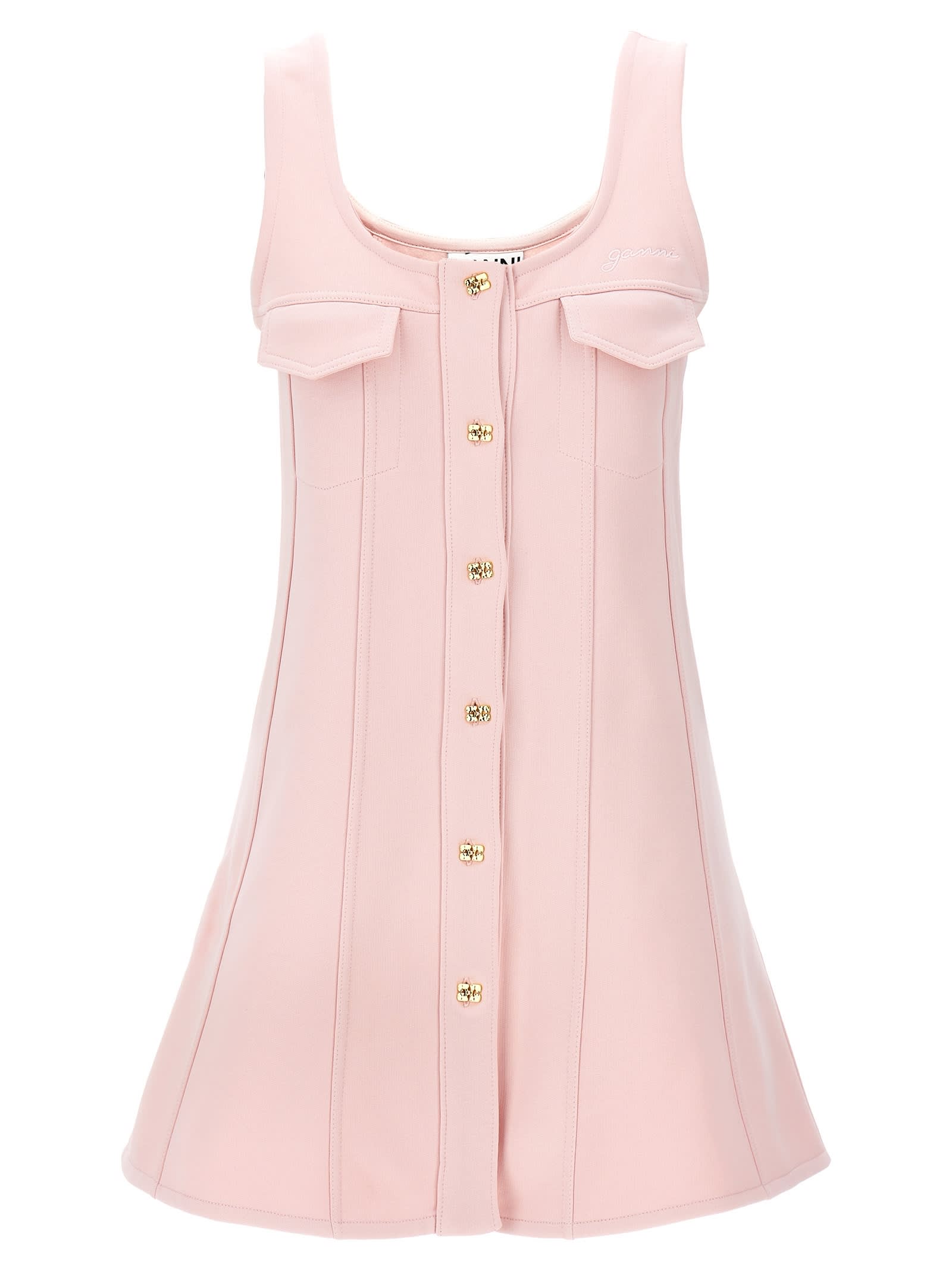 Ganni Mini Dress - Pink | Garmentory
