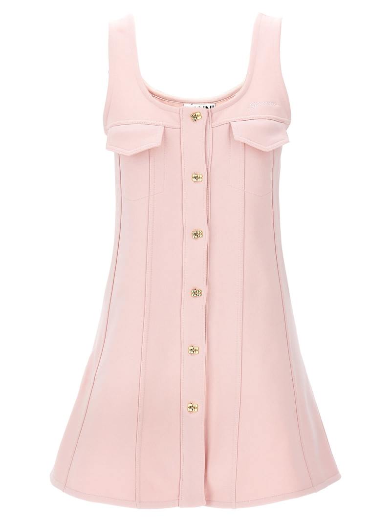 Ganni Mini Dress - Pink | Garmentory