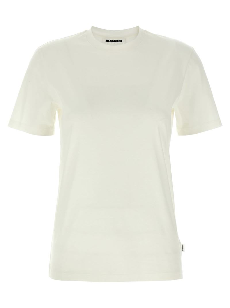 JIL SANDER ホワイト Tシャツ L JIL SANDER ホワイト Tシャツ 100%コットン 【公式通販】