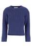 Marni Cerulean Cotton Blend Sweater - Cerulean - Thumbnail 1