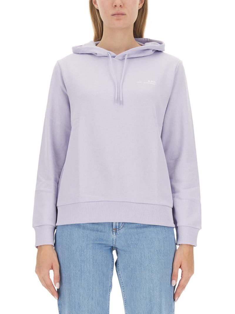 【関税込み】Valentin Sweat - A.P.C. - Cotton - Grey A.P.C. Dark Grey Cotton Sweatshirt | italist