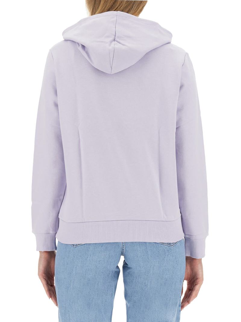 A.P.C. Sweatshirt With Logo Sweatshirt - Lilac | Garmentory