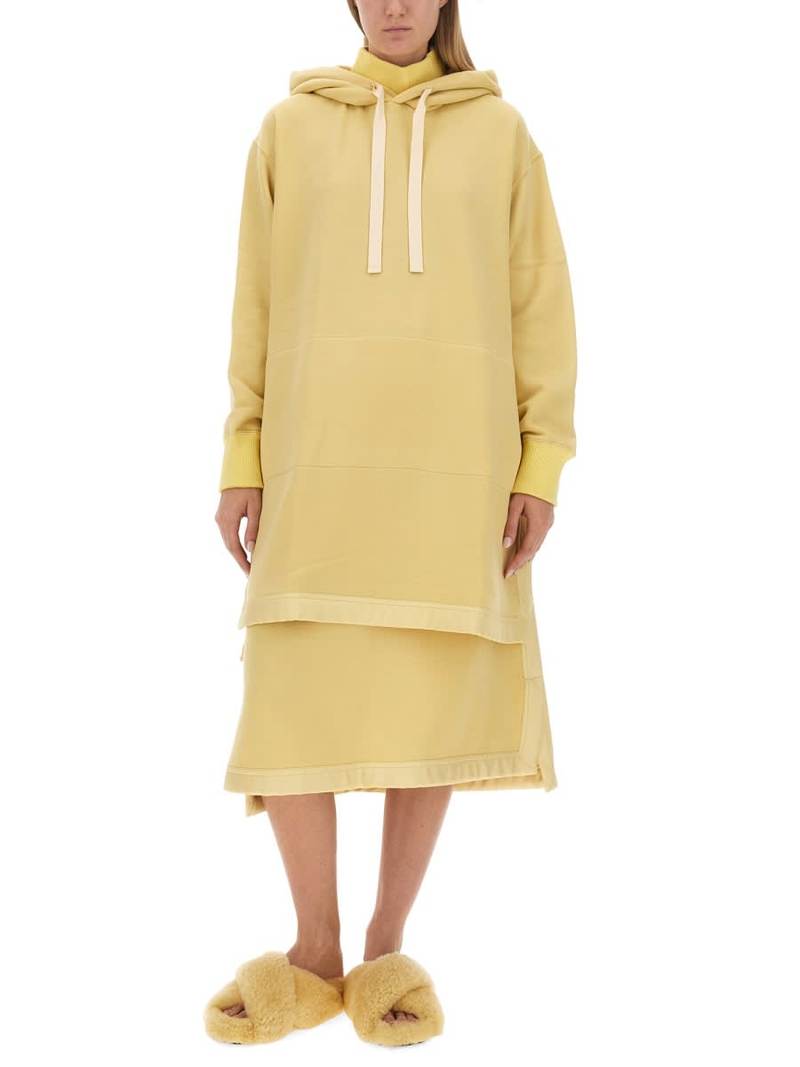 スカート JIL SANDER Women Mid Skirts J40MA0121 YELLOW Jil Sander Midi Skirt - Yellow | Garmentory