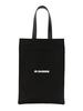 Jil Sander Black Canvas Shopping Bag - Black - Thumbnail 1