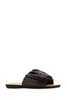 Jil Sander Leather Slippers - Dark Brown - Thumbnail 2