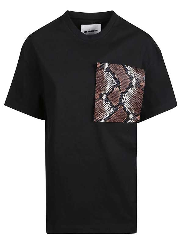 Jil Sander Snake Patch T-shirt - Black