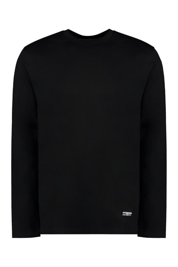 Jil Sander Long Sleeve Cotton T-shirt - Black