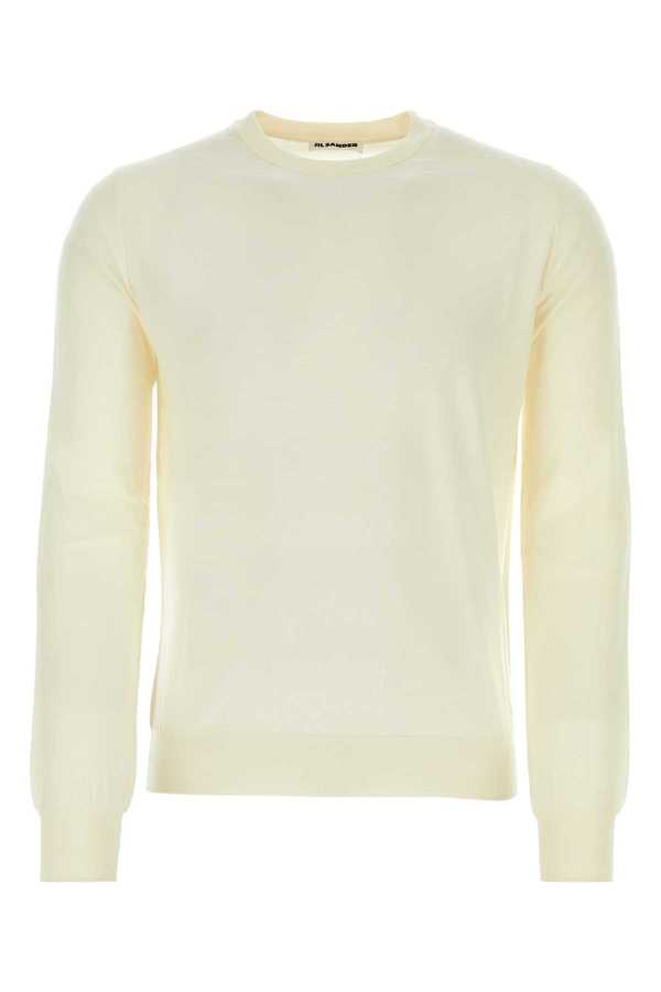 Jil Sander Ivory Wool Sweater - Ivory