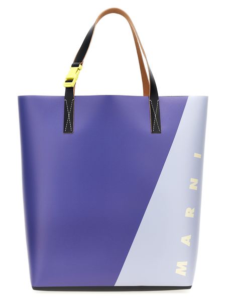 【MARNI】Logo Flat Tote Bag MARNI FLAT TOTE BAG | Garmentory