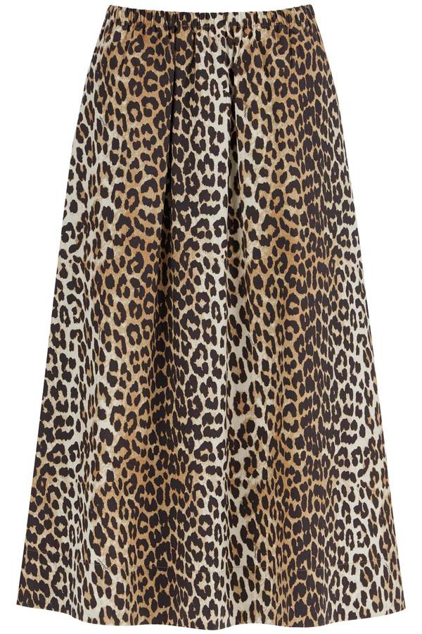 Ganni Long Leopard Print Maxi Skirt Leopard Garmentory — free download