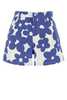 Marni Printed Denim Shorts - Blue/Lilac - Thumbnail 1