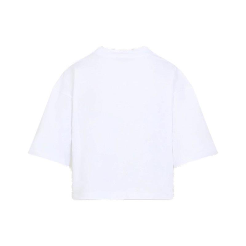 ★MARNI★ Daisy Logo Print Jersey Short Sleeve T-Shirt Lily Marni Black Daisy Logo T-Shirt Lily White | END. (AR)