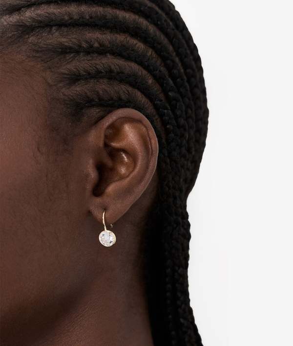 Shashi Bezel Drop Earrings Shashi Bezel Drop Earrings