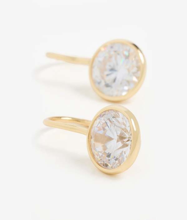 Shashi Bezel Drop Earrings Shashi Bezel Drop Earrings