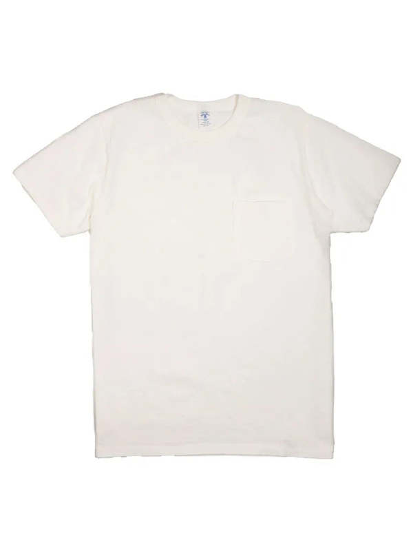 Velva Sheen Pigment Dyed Crew Pocket Tee - Off White
