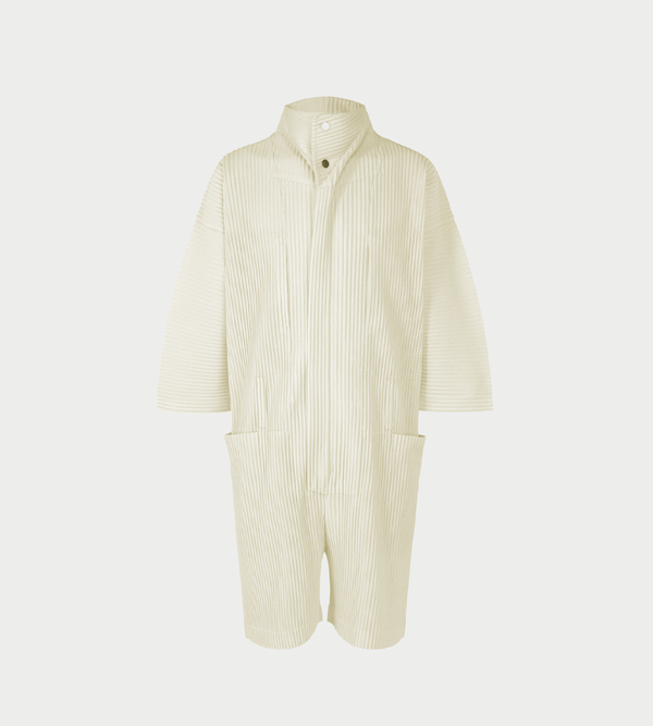 Issey Miyake MC Pleated Jumpsuit Milk White