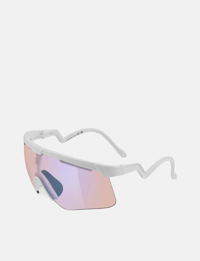 Alba Optics Delta Sunglasses - White/VZUM F-LENS FLM