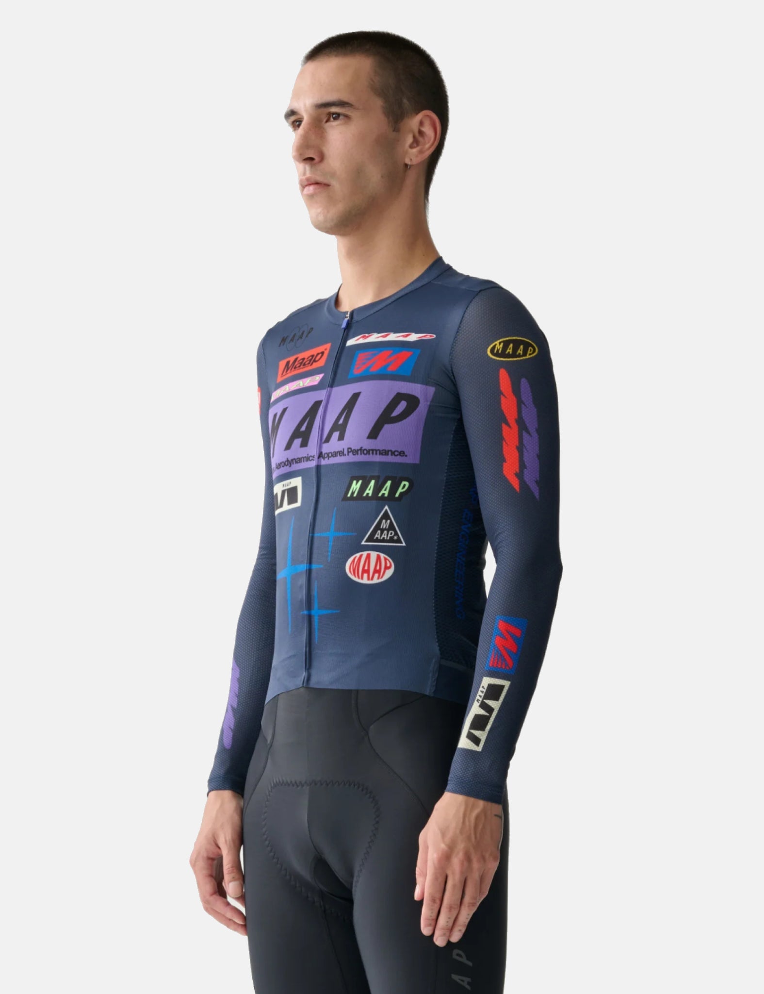 MAAP Drome Pro Air Long Sleeve Jersey 3.0 - Midnight Blue | Garmentory