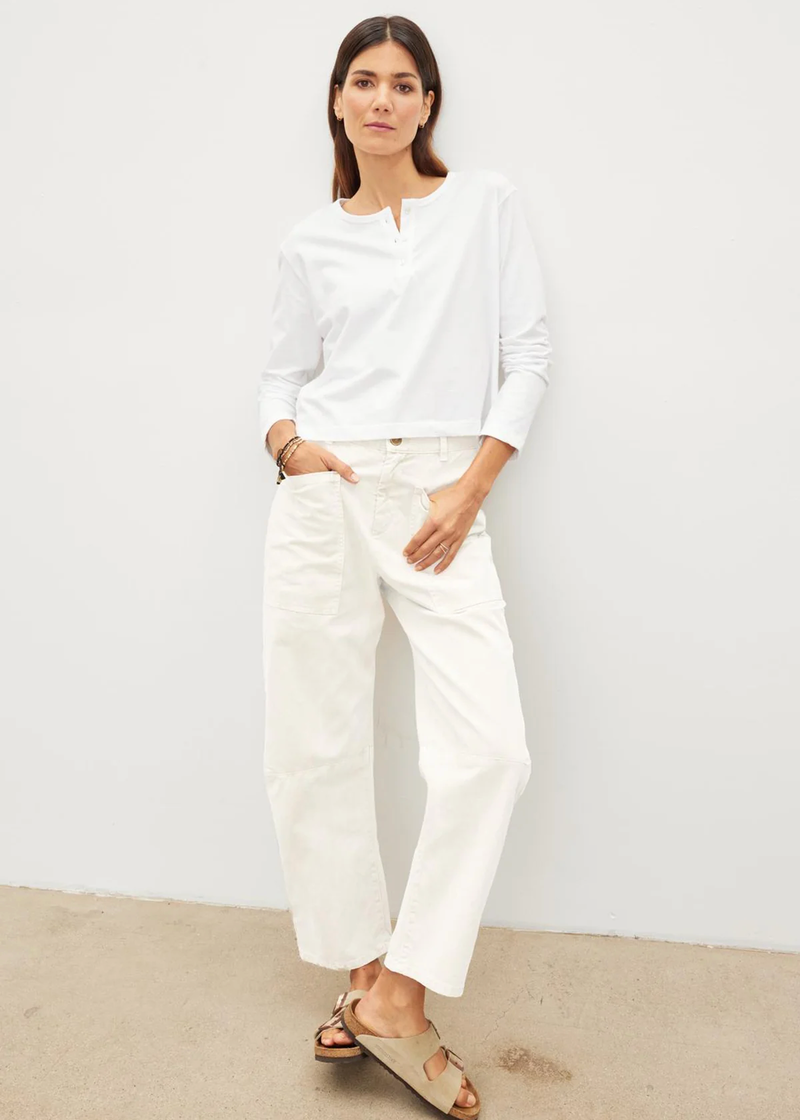 Velvet Brylie Twill Barrel Leg Pant