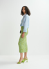 Essentiel Antwerp Halpaca Jacquard Skirt - Light Green - Thumbnail 2