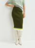 Essentiel Antwerp Hashion Knit Skirt - Kombu - Thumbnail 4