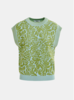 Essentiel Antwerp Homar Sleeveless Jacquard Top - Light Green - Thumbnail 1