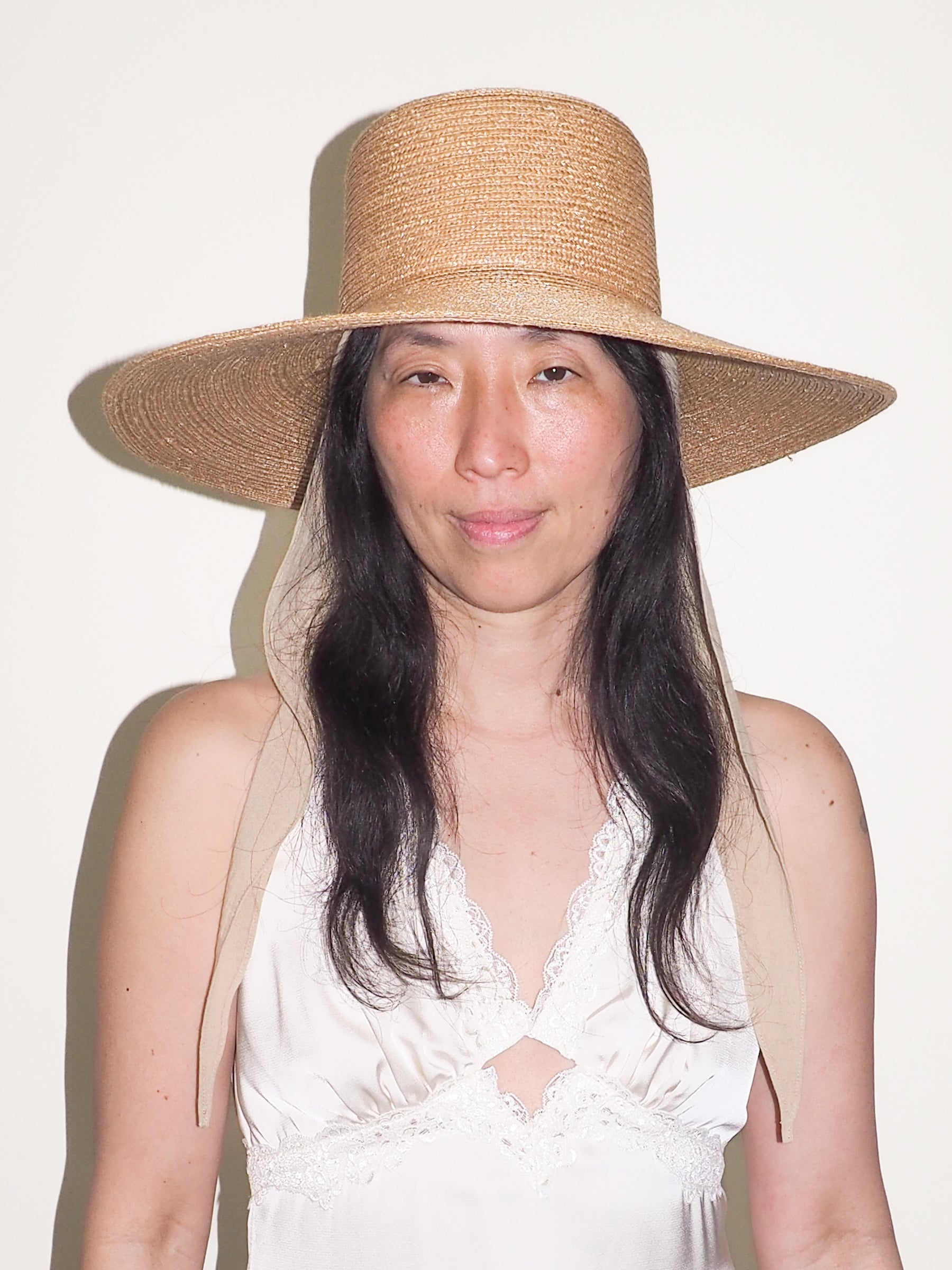 Clyde Wide Brim Flat Top Hat Natural Garmentory