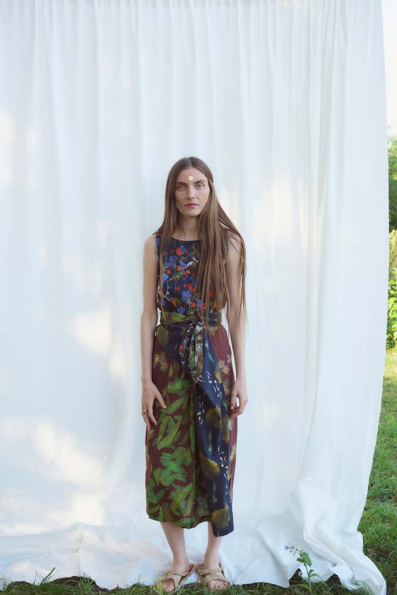 Anntian Wrap Dress - Print Z