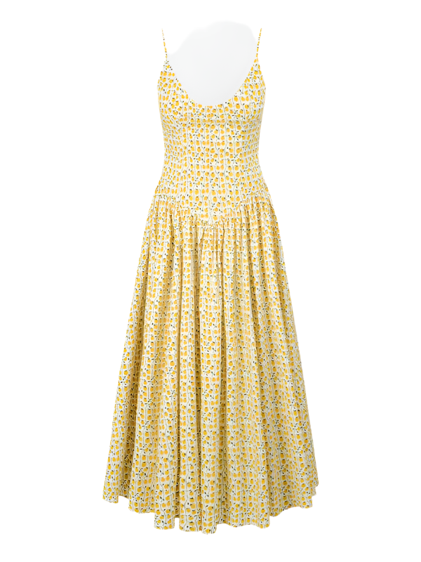 Staud Dena Dress - On the Vine Golden on Garmentory Staud Dena Dress - On the Vine Golden on Garmentory