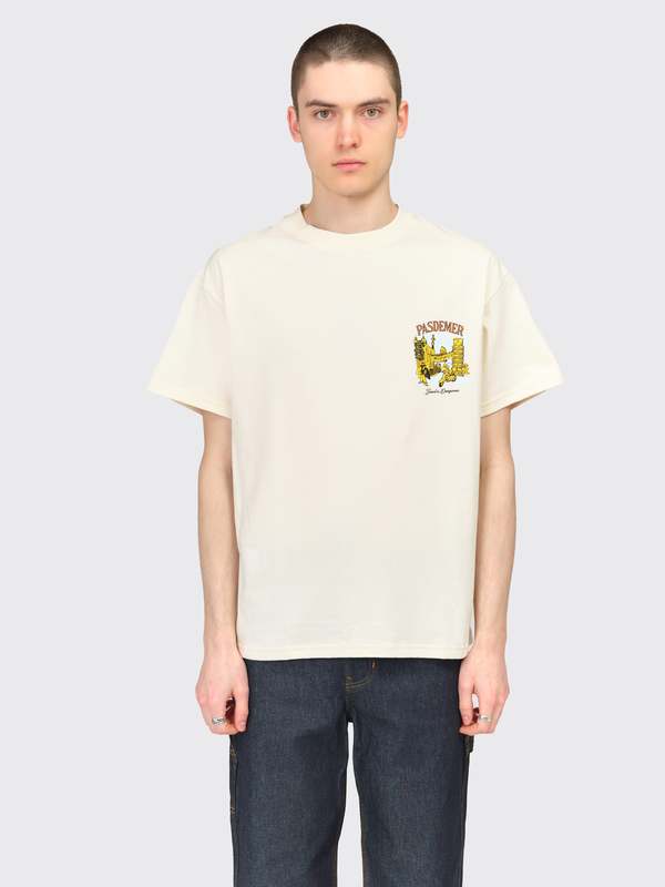Pas De Mer I Love Italy Tee - Cream