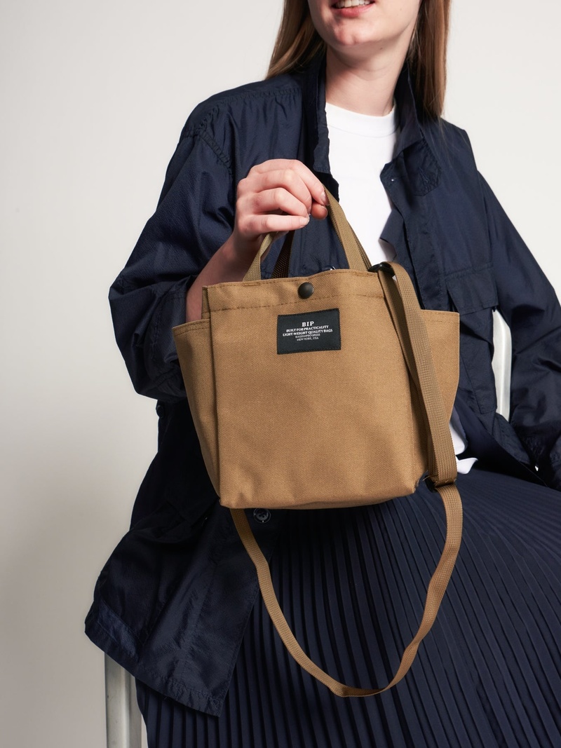 Bags in Progress Small Side Pocket Tote - Khaki