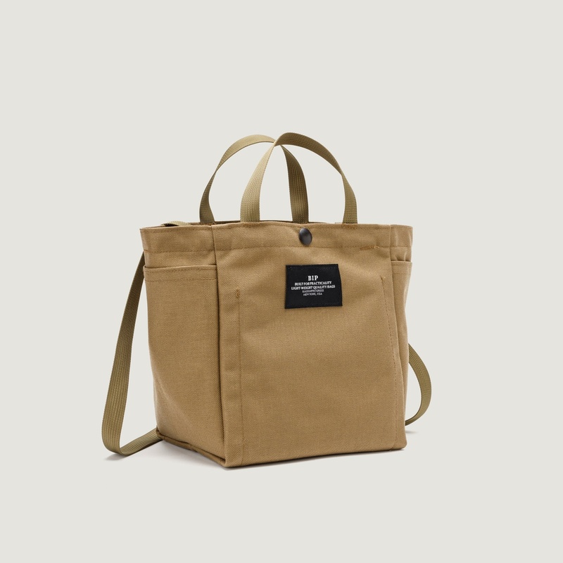 Bags in Progress Small Side Pocket Tote - Khaki