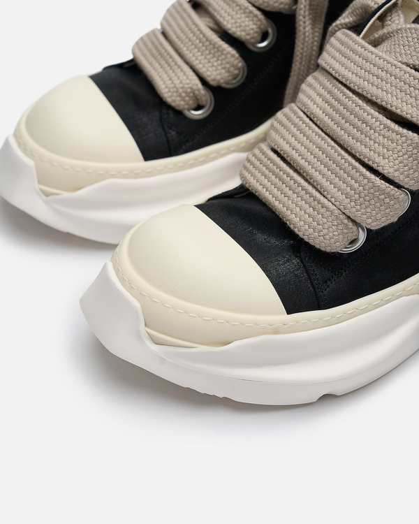 Rick Owens Jumbo Laces Abstract Sneaker - Black/Milk | Garmentory