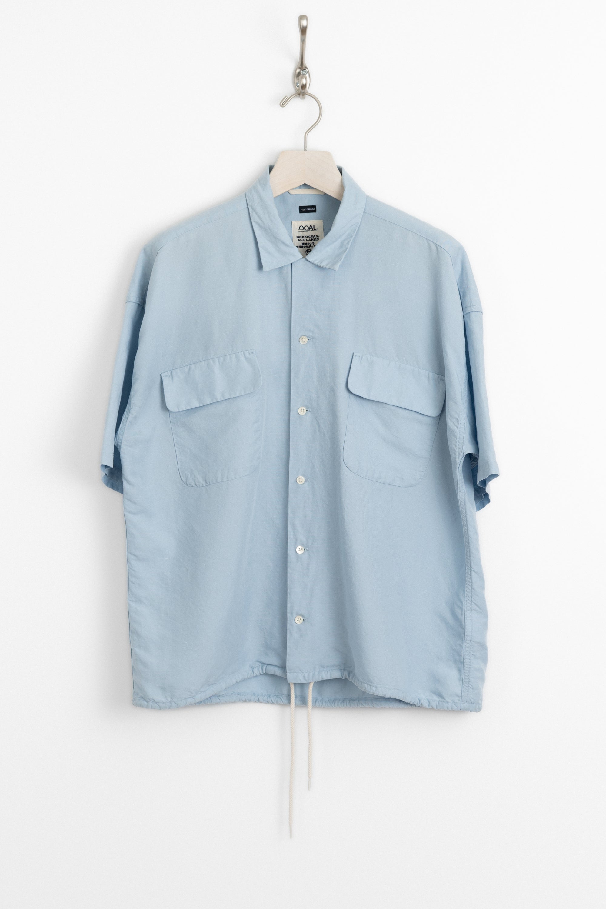 Nanamica Open Collar Cupro Hemp Short Sleeve Shirt Size M | Garmentory