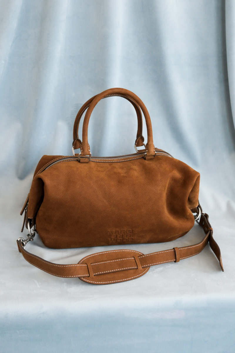 [Margesherwood ] / ☆ SOFT TOTE /chestnut nubuck Marge Sherwood soft tote mini handbag brown hush nubuck
