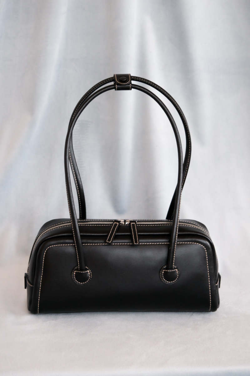 [Margesherwood] ☆ / BESSETTE SHOULDER / washed black Tas Wanita Margesherwood Original - Bessette Shoulder