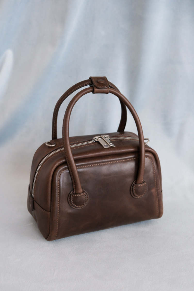 [Margesherwood ] / ☆ SOFT TOTE / washed brown pull-up Designer fashion, Seoul-fully created | W Concept