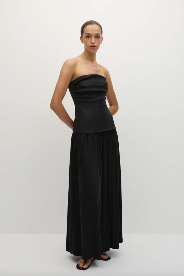 Faithfull The Brand Hedy Maxi Dress - Black | Garmentory
