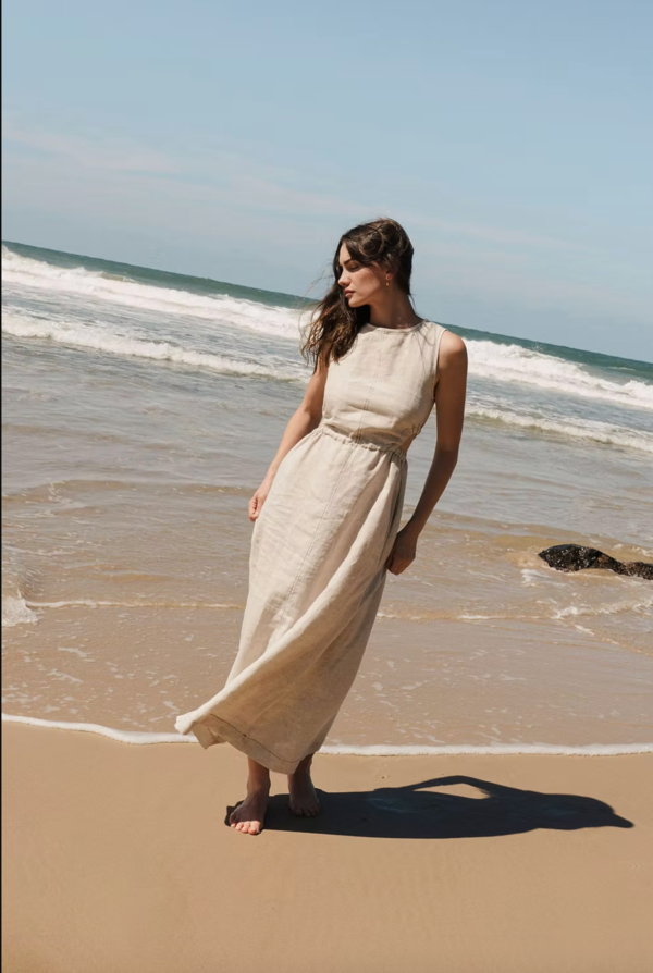 summer dress for women for beach Boho Long Summer Sundress  Off-Shoulder Slit Skirt Floral Maxi Dress in White | Women's Boho Fashion | XS