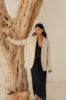 Modern Sunday Vintage Button Blazer - Natural - Thumbnail 2